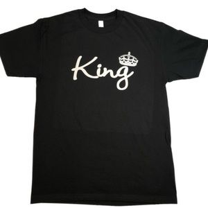 KING Black Short Sleeve T-Shirt
